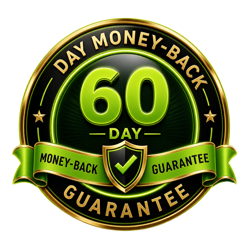 60-day satisfaction guarantee seal